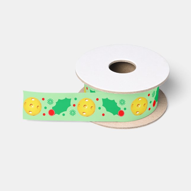 Pickleball Weihnachtsgeschenk Satin Ribbon Satinband (Spule)
