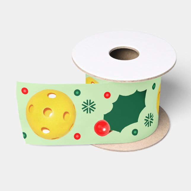 Pickleball Weihnachtsgeschenk Satin Ribbon Satinband (Spule)