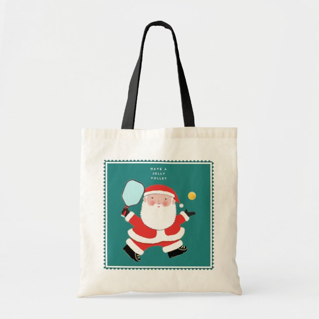 Pickleball Weihnachtsgeschenk Tote Tasche (Vorne)