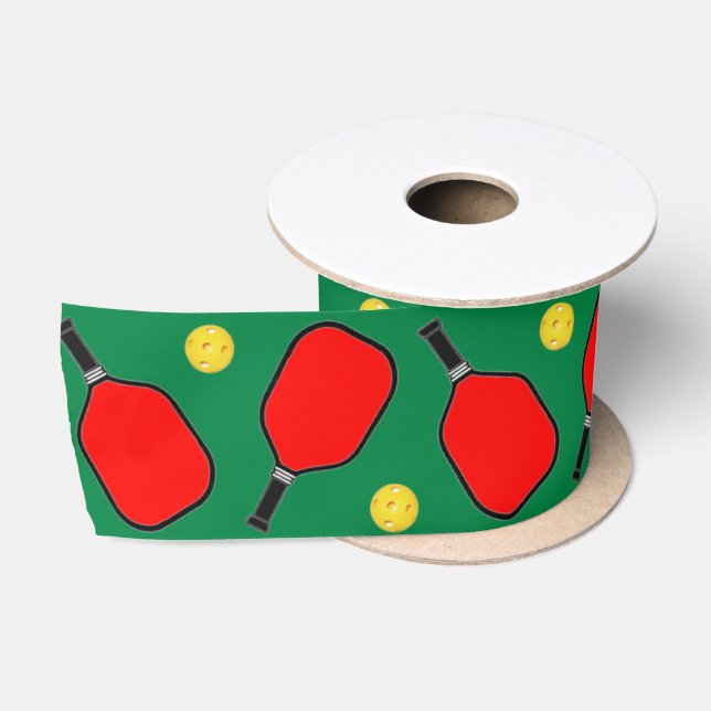 Pickleball Weihnachtsgeschenke Satin Ribbon Satinband (Spule)