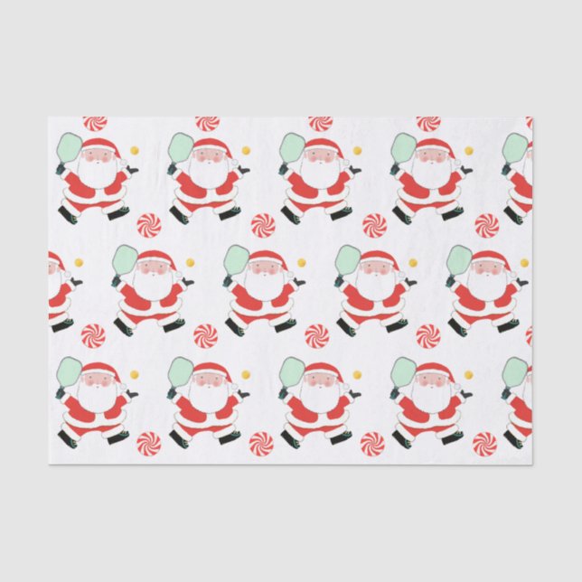 Pickleball Weihnachtsgeschenke Seidenpapier (Vorderseite)