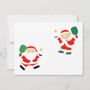 Pickleball Weihnachtskarten Feiertagskarte