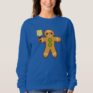 Pickleball WeihnachtsSweatshirt - Gingerbreadman Sweatshirt