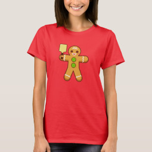 Pickleball WeihnachtsT - Shirt - Gingerbreadman