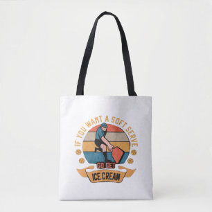 Pickleball Wenn Sie wollen Soft Serve gehen Ice Cr Tasche