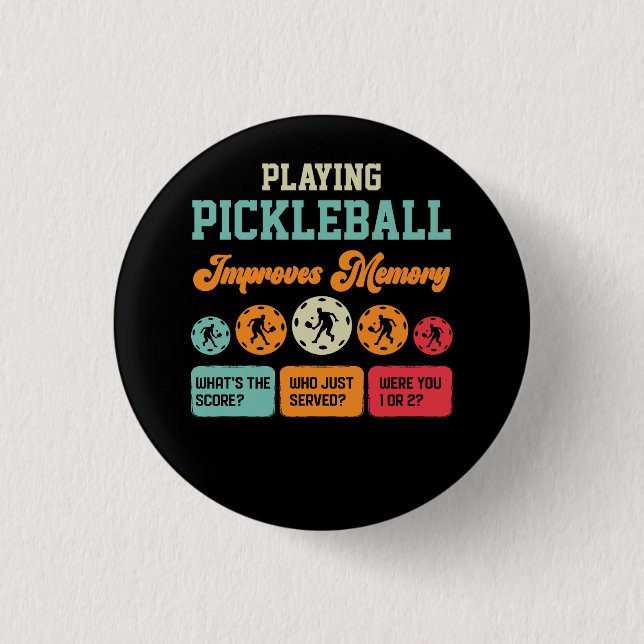 Pickleball-Wiedergabe verbessert den Speicher-Scor Button (Vorderseite)