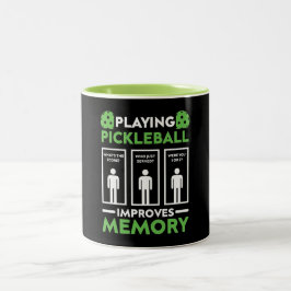 Pickleball-Wiedergabe verbessert den Speicher Zweifarbige Tasse