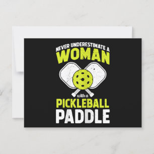 Pickleball Woman Funny Pickleball Player Geschenk Postkarte