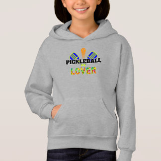 Pickleball Word Crosspaddles Ball Lover Design Hoodie