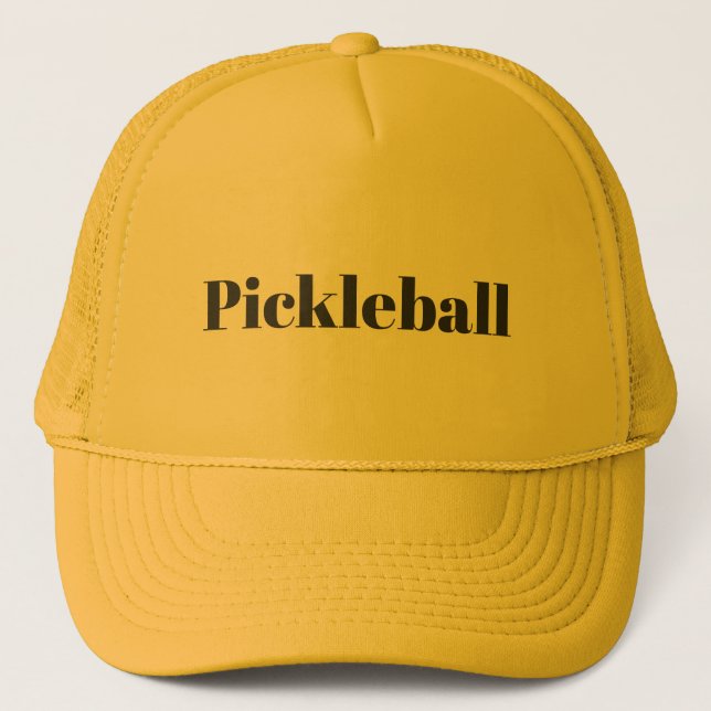 Pickleball Yellow   Truckerkappe (Vorderseite)