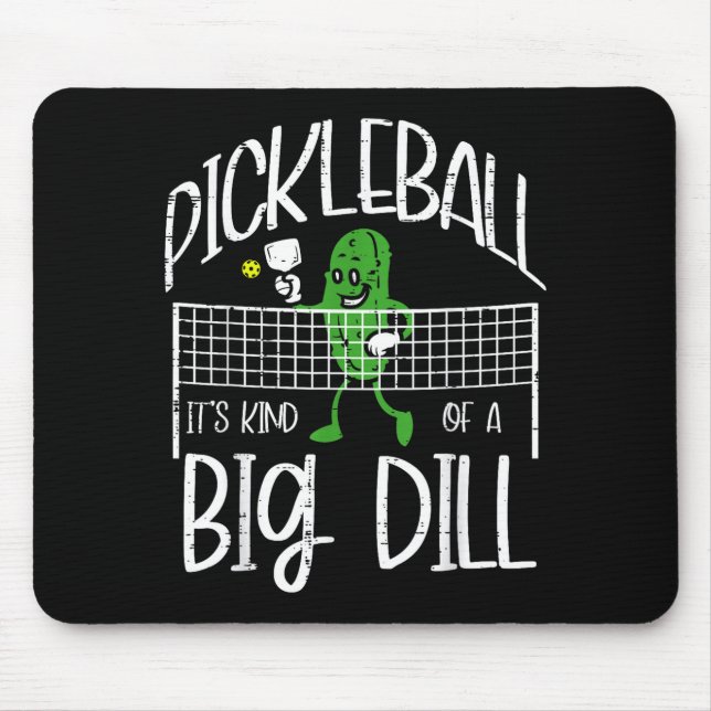 Pickleball ziemlich große Sache lustiger Pickle Ba Mousepad (Vorne)
