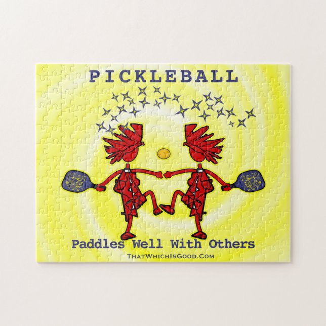 Pickleballl Paddles gut mit anderen Jigsaw Puzzle (Horizontal)