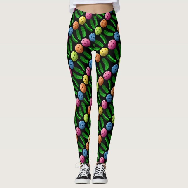 Pickleballs und Essiggurken-Leggings Leggings (Vorderseite)