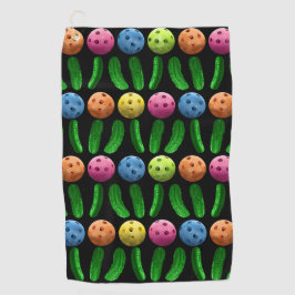 Pickleballs und Pickles Golfhandtuch
