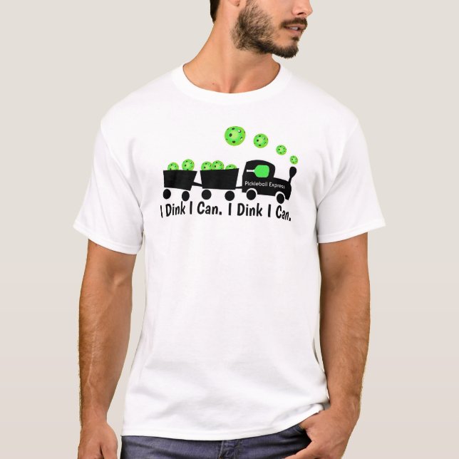 Pickleblebal-Training, bei dem ich grün leuchten k T-Shirt (Vorderseite)