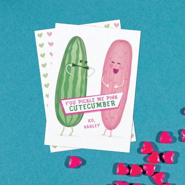 Pickled Rosa Klassenzimmer Valentinstag Card Dankeskarte (Von Creator hochgeladen)