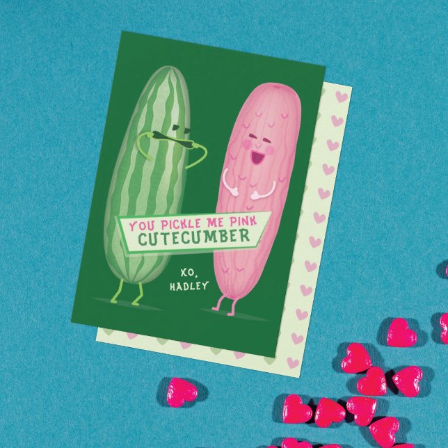 Pickled Rosa Klassenzimmer Valentinstag Card Dankeskarte (Von Creator hochgeladen)
