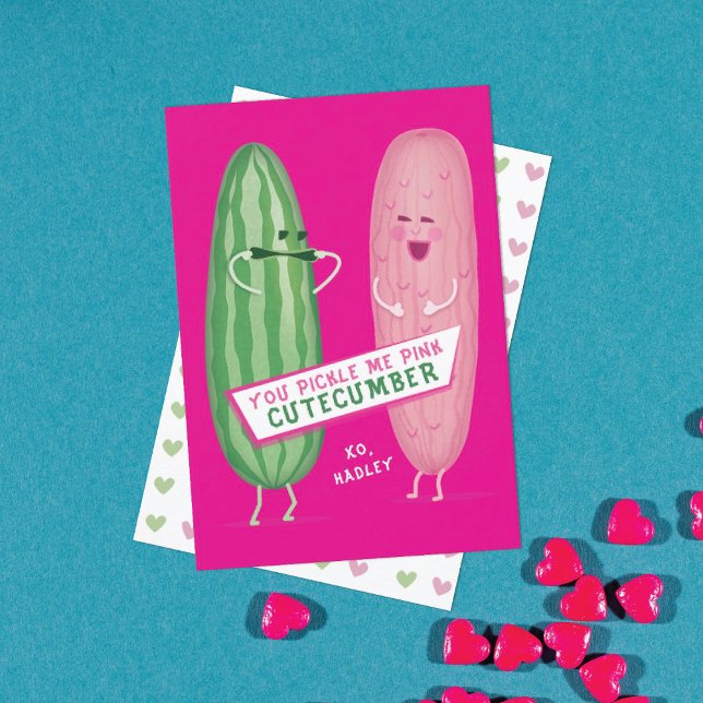 Pickled Rosa Klassenzimmer Valentinstag Card Dankeskarte (Von Creator hochgeladen)