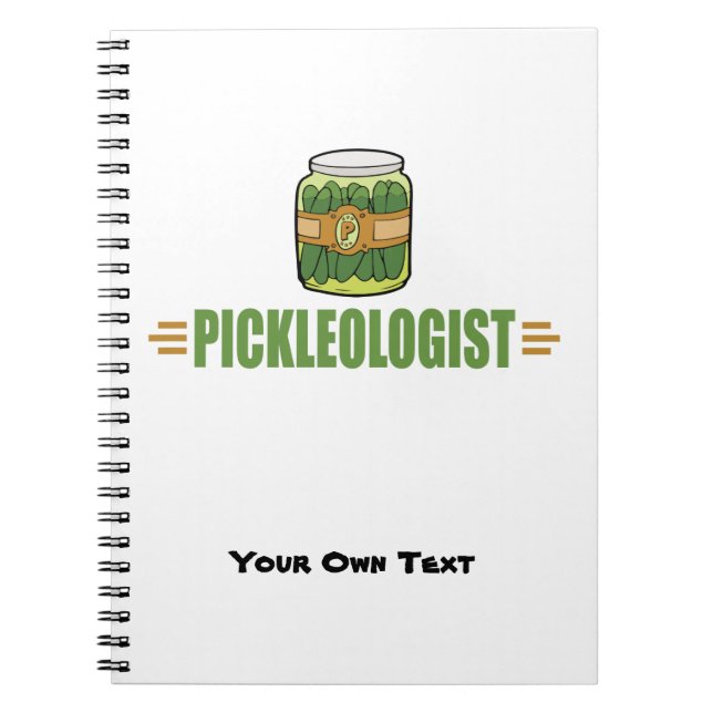 PICKLEOLOGIST Funny Pickle Liebhaber Notizblock (Vorderseite)