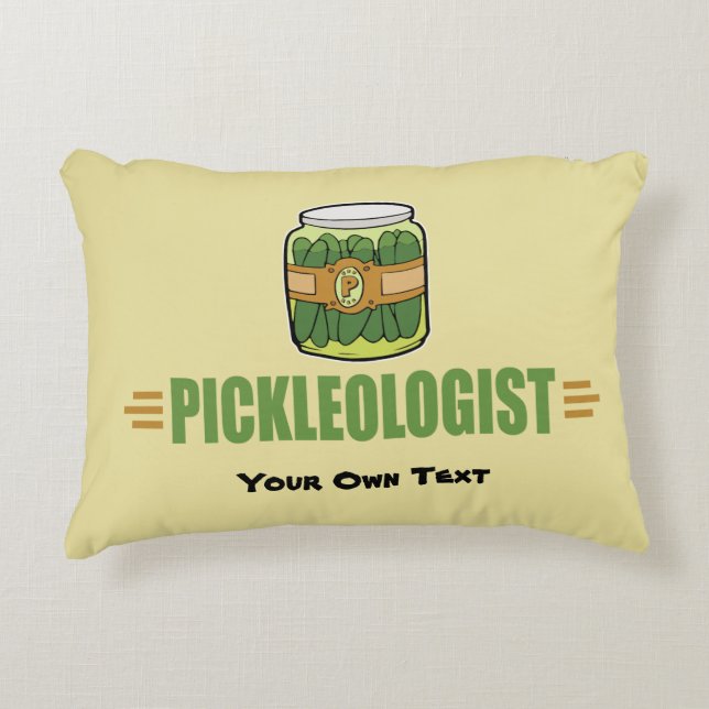 PICKLEOLOGIST Funny Pickle Liebhaber Zierkissen (Vorderseite)