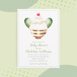 Pickles and Ice Cream Baby Shower Invitation Einladung