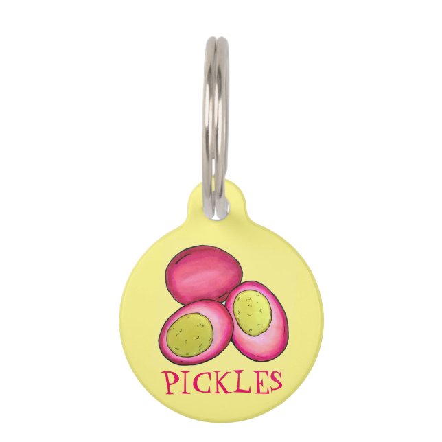 PICKLES Feinschmecker, gepflückt, hartgekocht Haustiermarke (Vorderseite)
