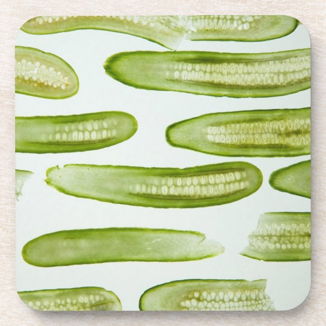 Pickles Green Getränkeuntersetzer (Vorderseite)
