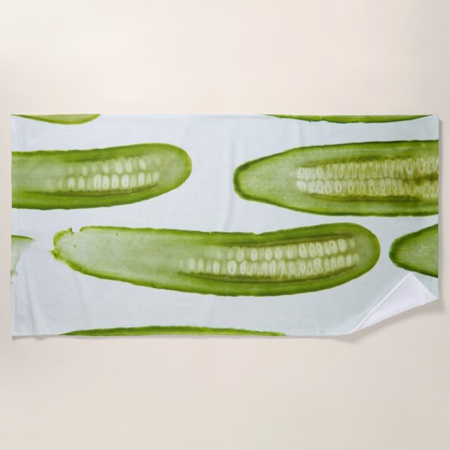 Pickles Green Strandtuch (Vorderseite)