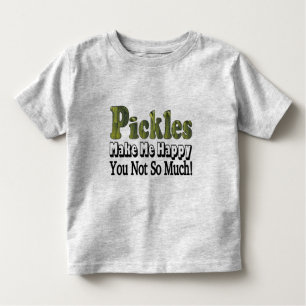 Pickles machen mich glücklich kleinkind t-shirt