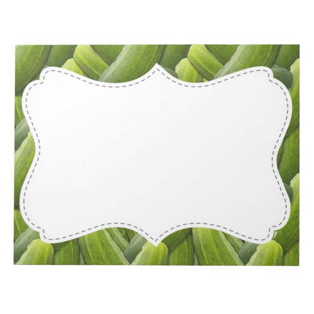 Pickles; Muster der Pickeln Notizblock (Vorderseite)