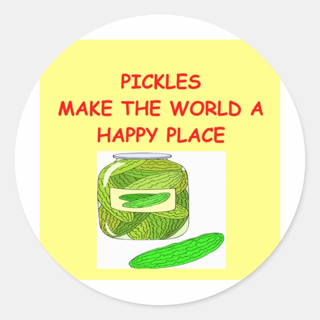 Pickles Runder Aufkleber (Vorderseite)