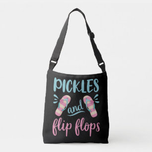 Pickles und Flip Flops Tragetaschen Mit Langen Trägern