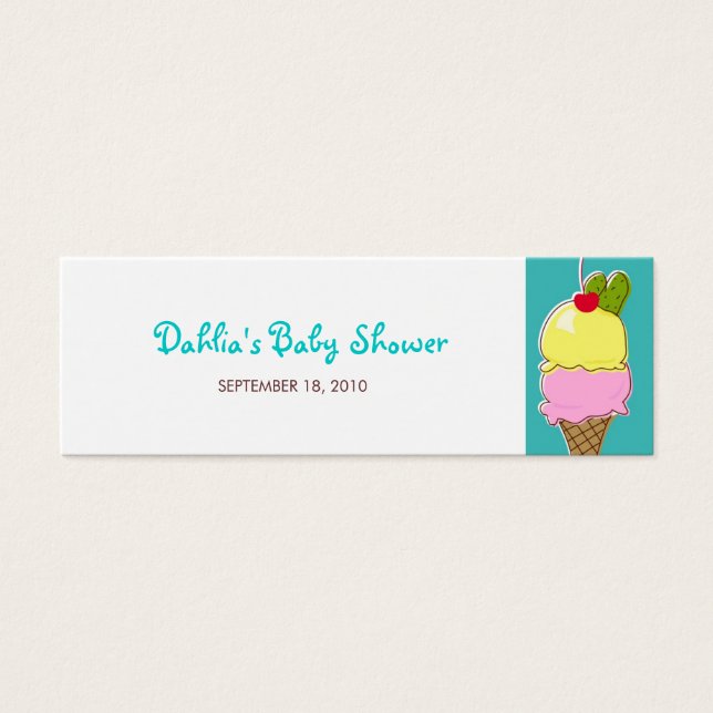 Pickles und Ice Cream-Geschenketiketten (Vorderseite)