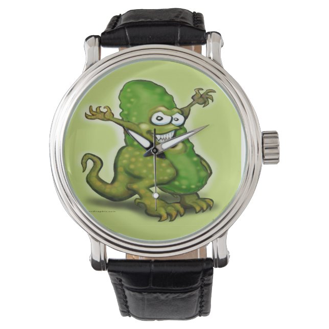 Picklesaurus Rex Armbanduhr (Vorderseite)
