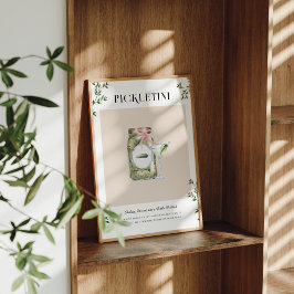 Pickletini | Bachelorette Signature Drink Poster