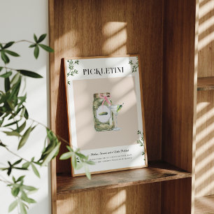 Pickletini Junggesellinnen-Abschiedssignature-Ge Poster