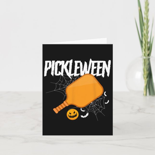 Pickleween Pickleball Karte (Vorderseite)