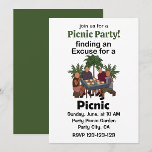 Picknick Ein Grund Für Eine Picknickparty Einladung