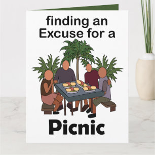Picknick Ein Grund Für Eine Picknickparty Karte