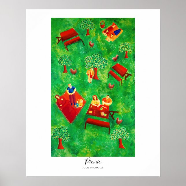 Picknick-Gemälde Poster (Vorne)