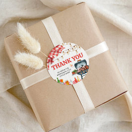 Picknick-Gingham-Baby-Q-Geschenkanhänger Geschenkanhänger