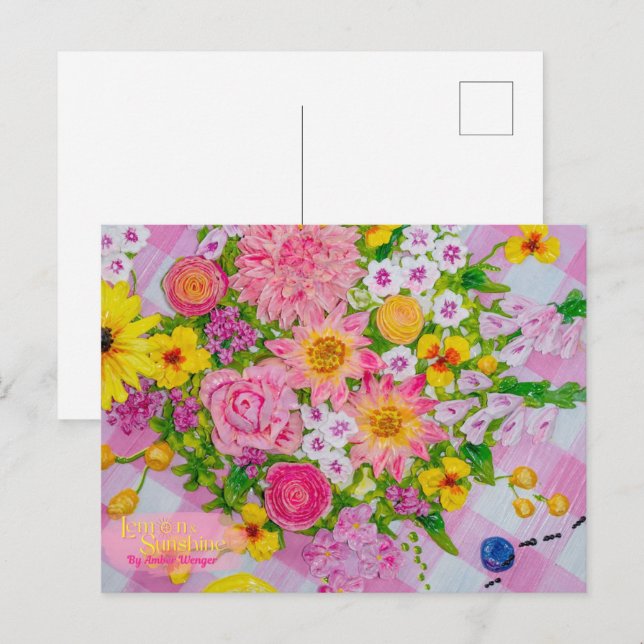 Picknick im Park Postkarte (Vorne/Hinten)