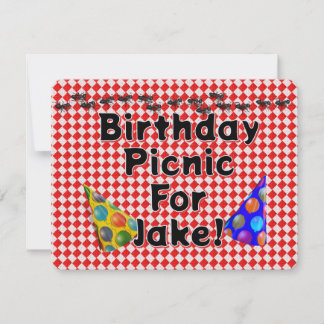 Picknick-Party zum Geburtstag Einladung