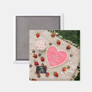 Picknick-Schwangerschaftsankündigung Geschenk zur Magnet
