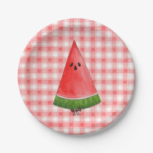 Picknick-Wassermelone Pappteller