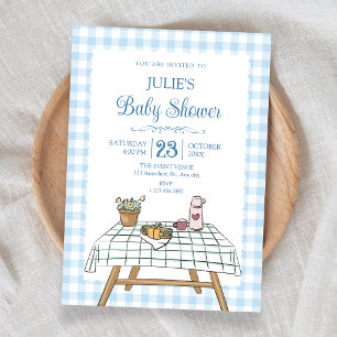 Picknickgarten-Baby-Party Einladung
