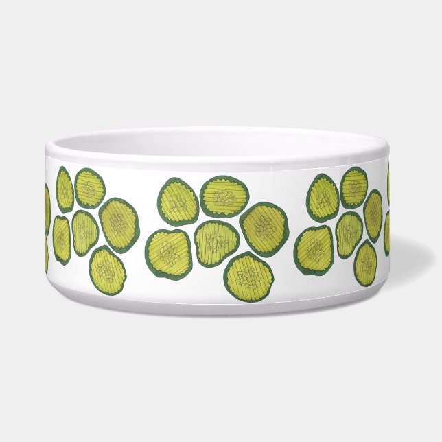 Picknicks Green Dill Sweet Kosher Pickles Print Napf (Vorderseite)
