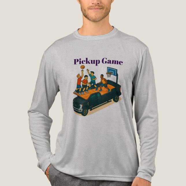 Pickup game Tri-Blend shirt (Vorderseite)