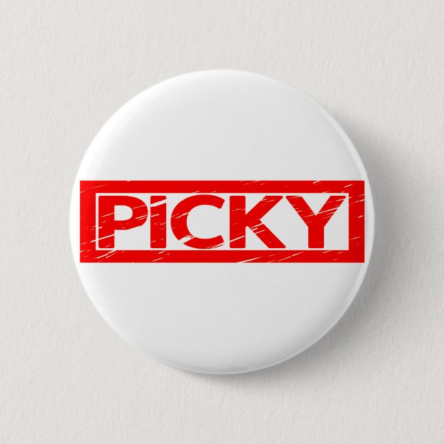 Picky Briefmarke Button (Vorderseite)