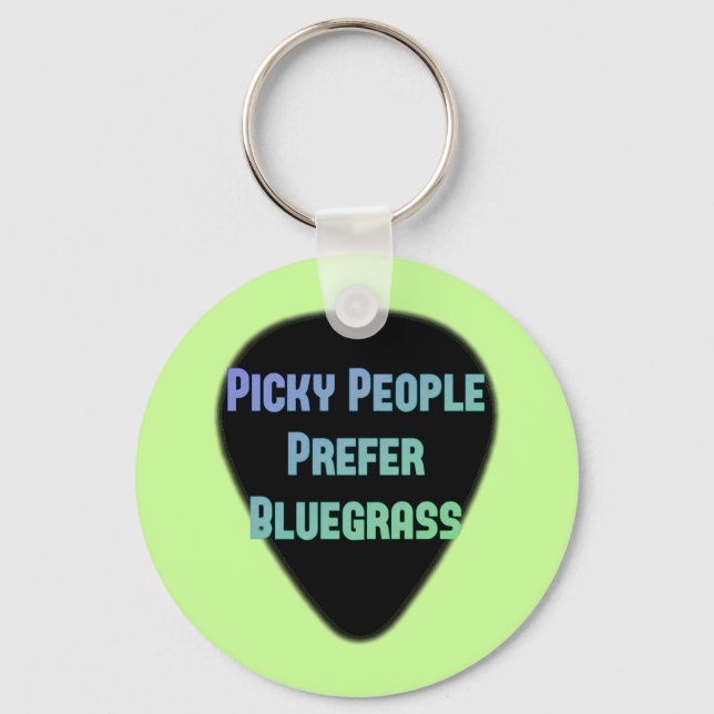 Picky People bevorzugt Bluegrass Schlüsselanhänger (Vorderseite)